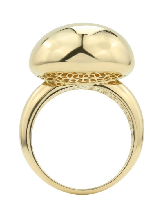 Кольцо из лимонного золота 585 пробы c бриллиантами