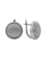 Серьги из белого золота