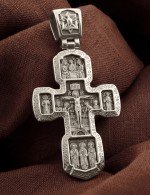 Крест из белого золота