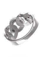 Кольцо из белого золота c бриллиантами