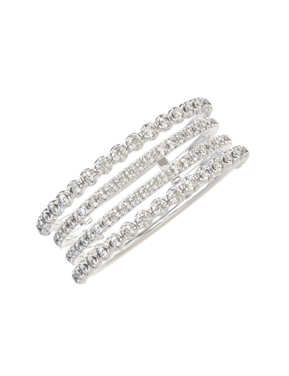 Кольцо из белого золота c бриллиантами