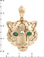 Подвеска из золота c изумрудом