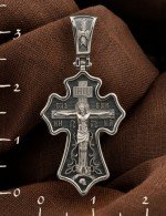 Крест из белого золота