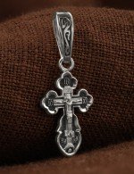 Крест из белого золота