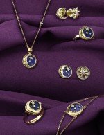 Серьги из лимонного золота c бриллиантами