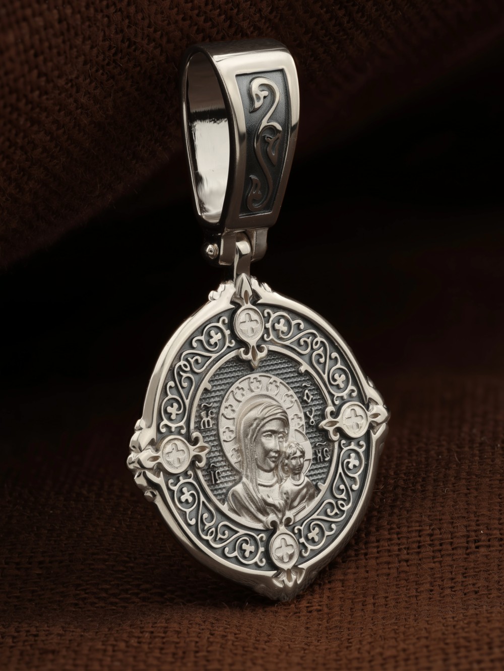 Образок из белого золота 585 пробы