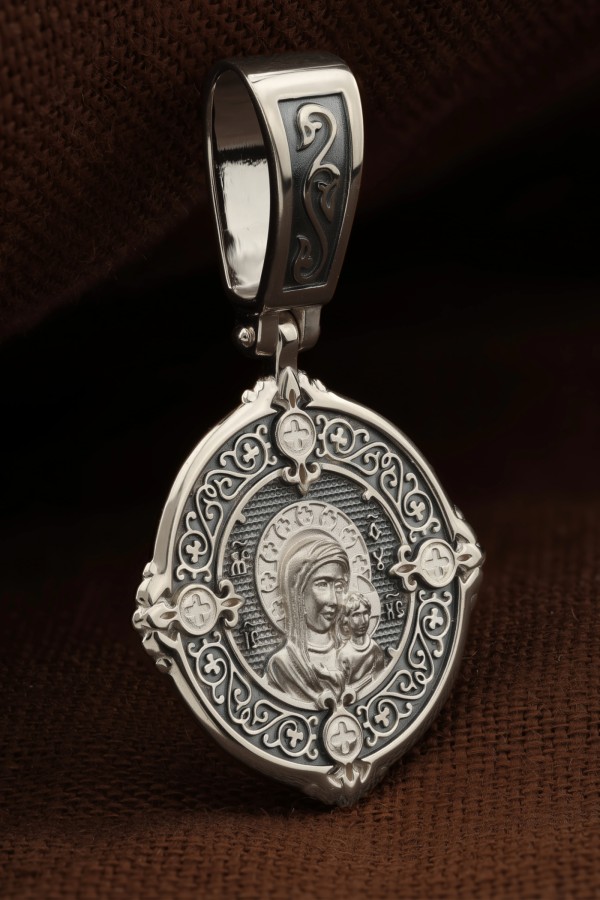 Образок из белого золота 585 пробы