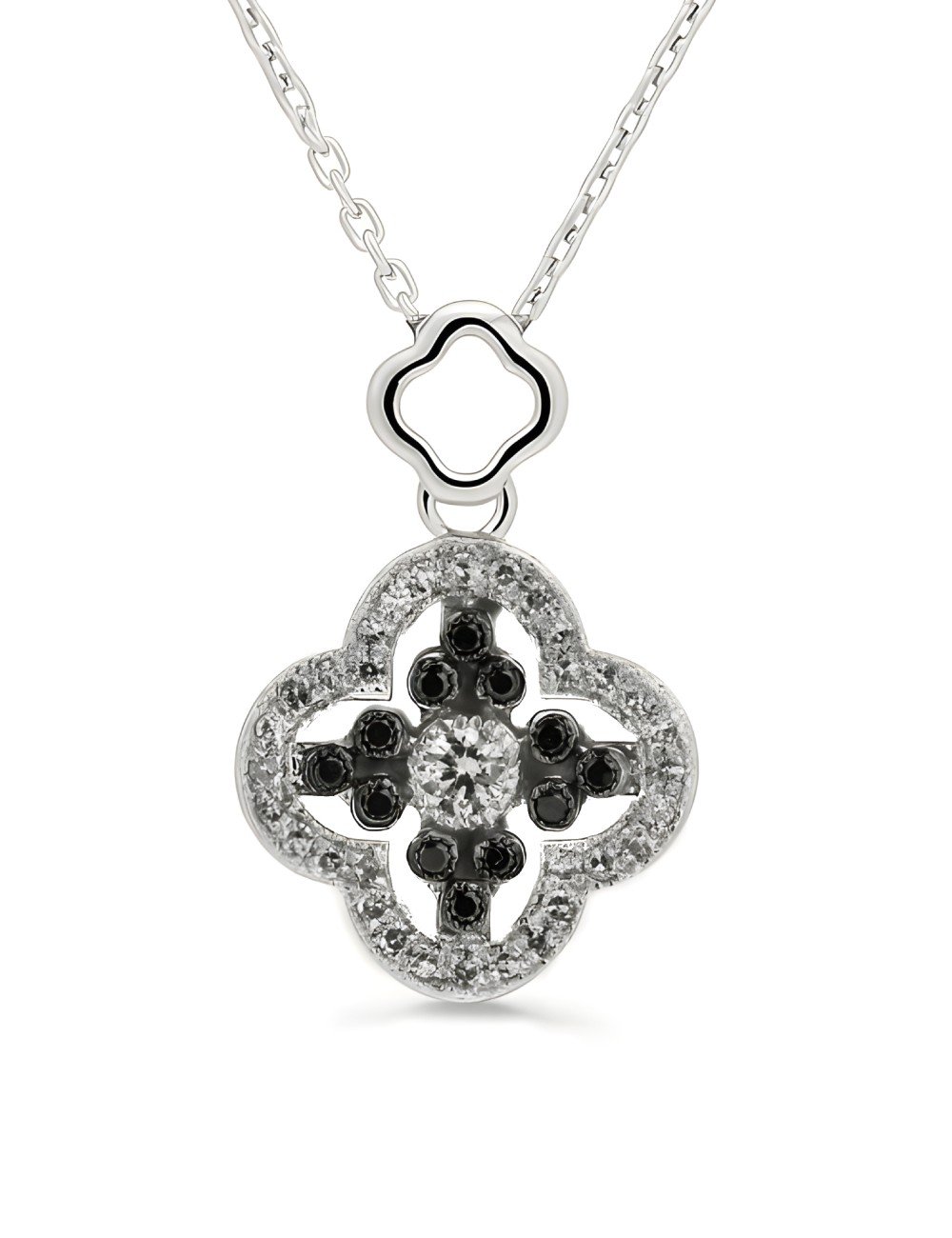 Колье из белого золота c бриллиантами