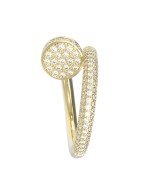 Кольцо из лимонного золота c бриллиантами