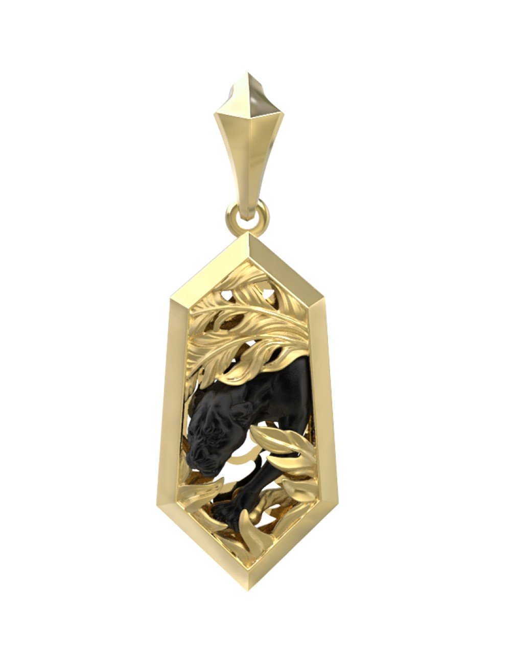 Подвеска из лимонного золота