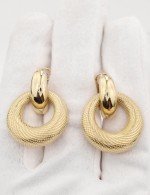 Серьги из лимонного золота 585 пробы