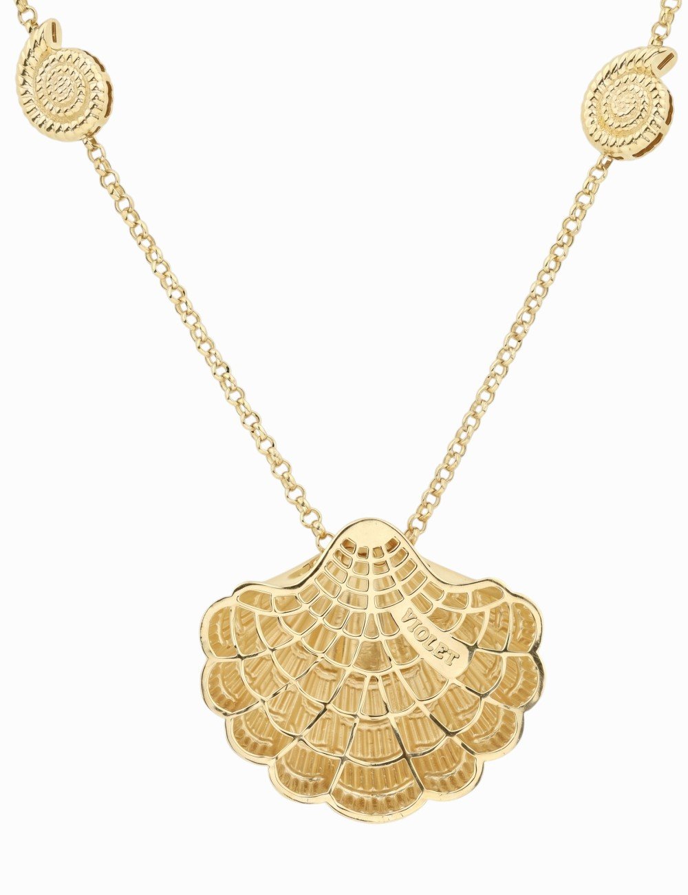 Колье из лимонного золота