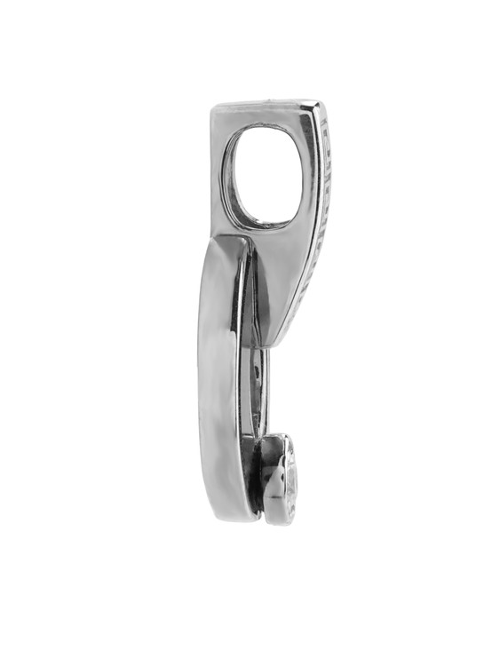 Подвеска из белого золота 585 пробы c бриллиантами и ониксом