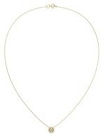 Колье из лимонного золота c бриллиантами и лазуритом