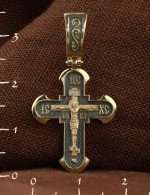 Крест из лимонного золота