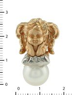 Подвеска из золота c жемчугом