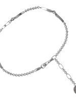 Браслет из белого золота c ониксом и перламутром