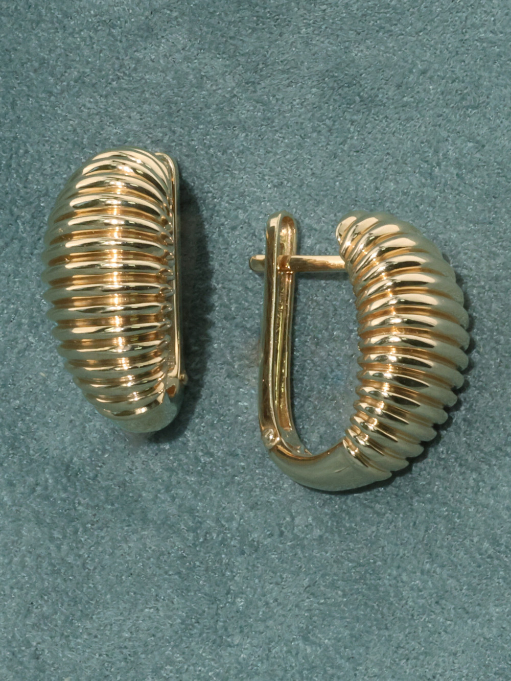 Серьги из лимонного золота 585 пробы