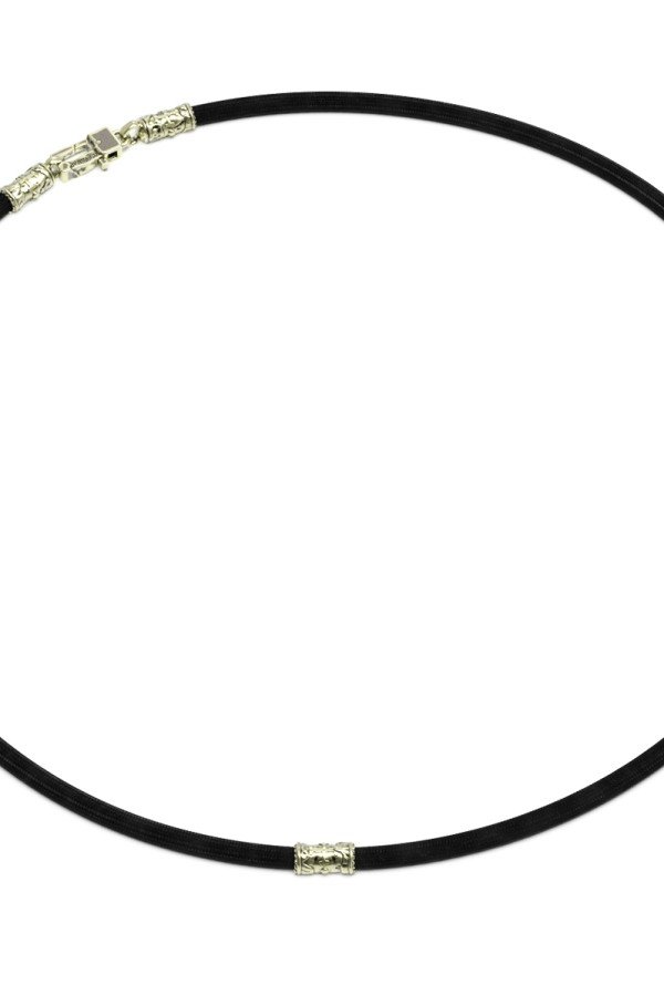 Шнурок шёлковый из зелёного золота c шёлковым шнурком