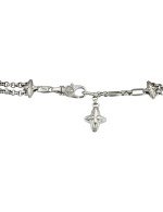 Браслет из белого золота c бирюзой и перламутром