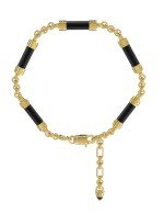 Браслет из лимонного золота c ониксом