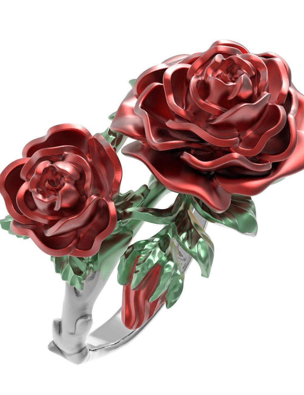 Кольцо из белого золота