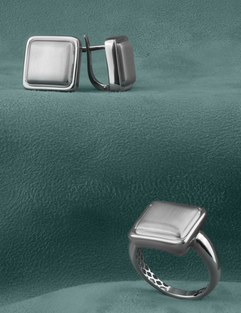 Кольцо из белого золота