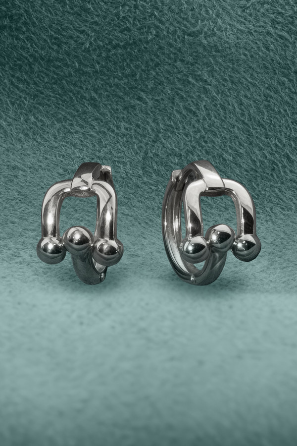 Серьги из белого золота 585 пробы