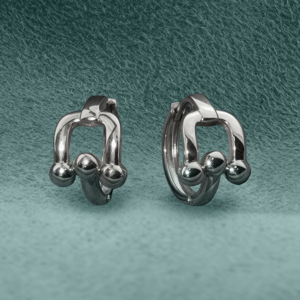 Серьги из белого золота 585 пробы