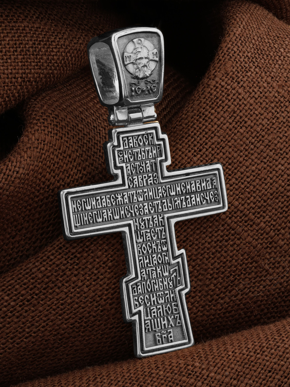 Крест из белого золота 585 пробы