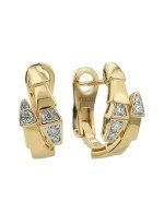 Серьги из лимонного золота c бриллиантами