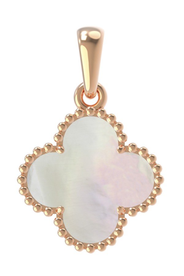 Подвеска из золота c перламутром