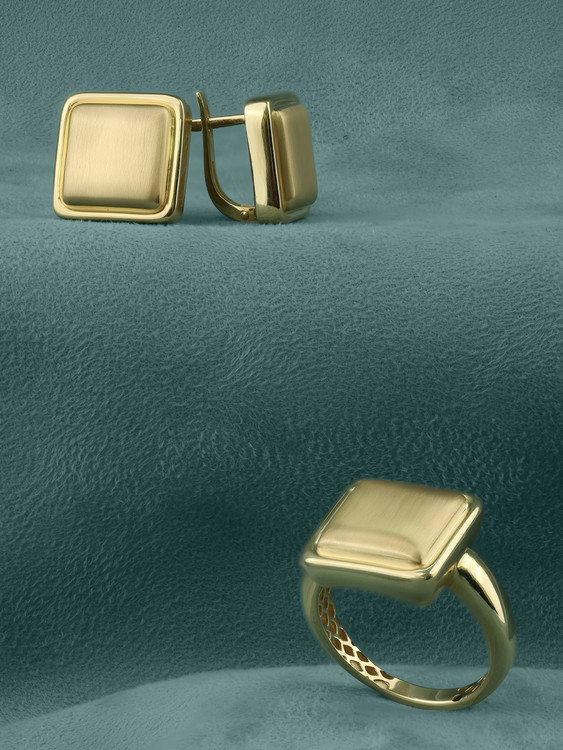 Кольцо из лимонного золота 585 пробы