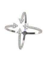 Кольцо из белого золота c бриллиантами