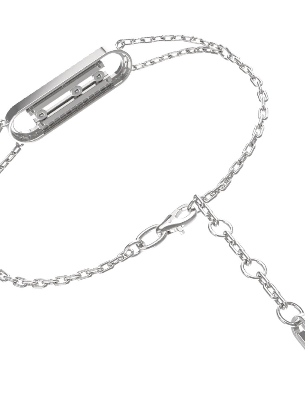 Браслет из белого золота c бриллиантами