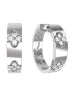 Серьги из белого золота c бриллиантами