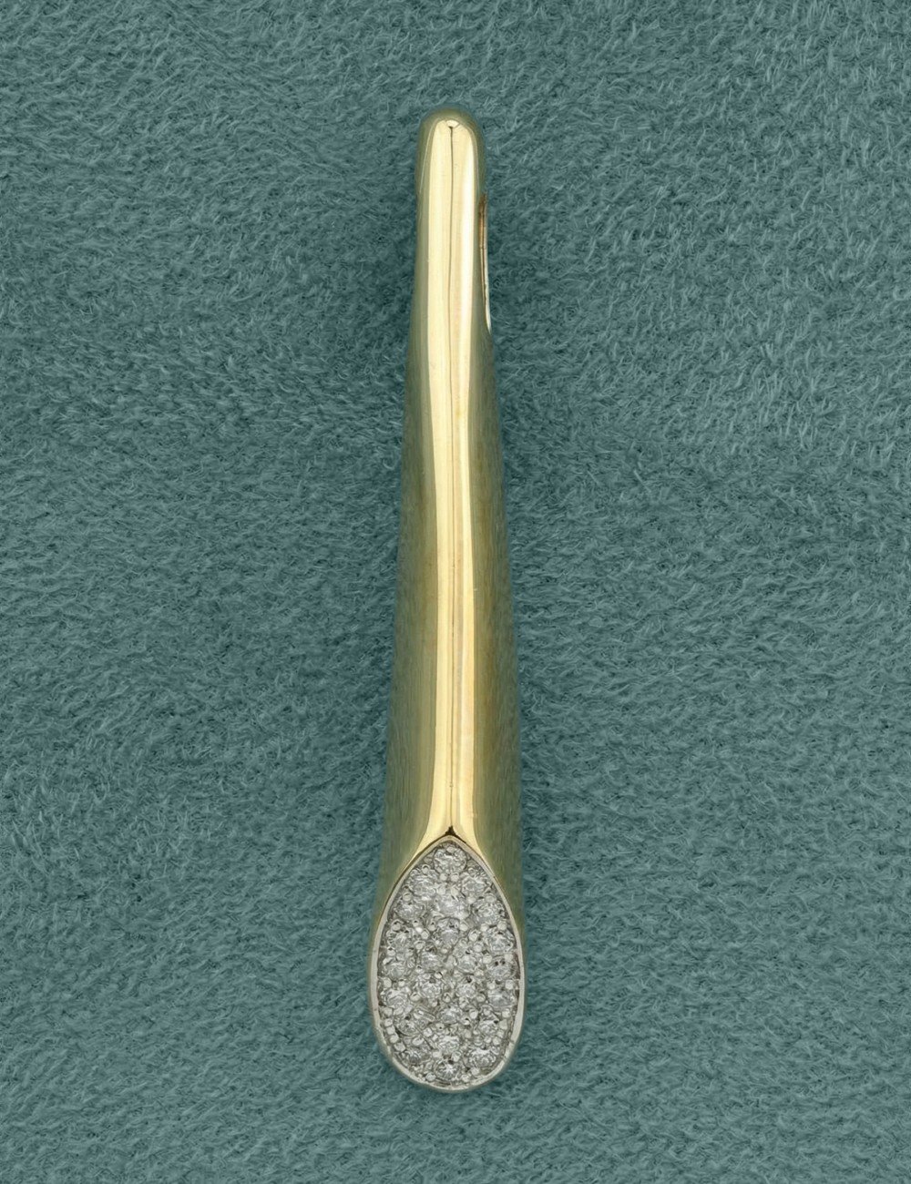 Подвеска из лимонного золота c бриллиантами