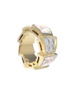 Подвеска из лимонного золота c бриллиантами и перламутром