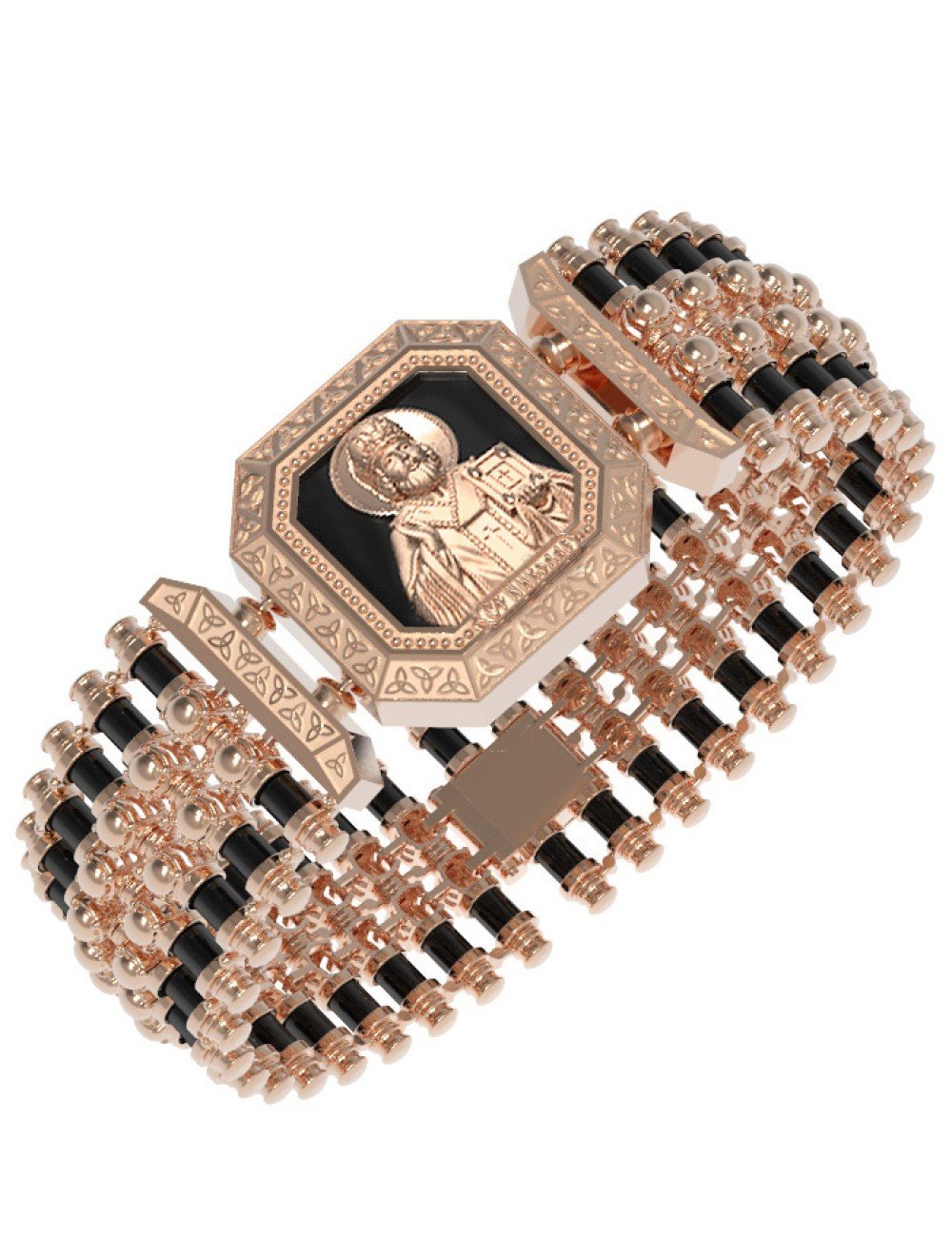 Браслет из золота c ониксом