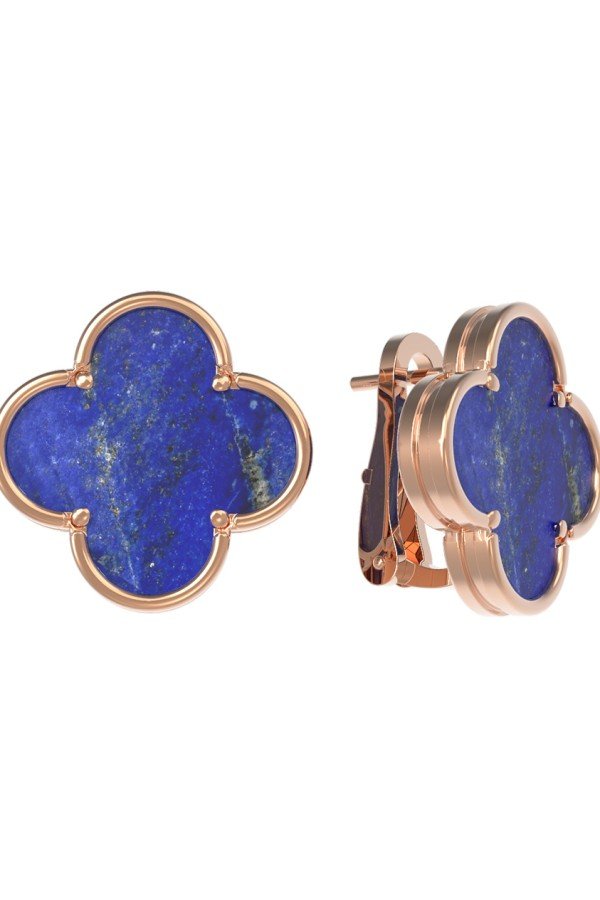 Серьги из золота c лазуритом