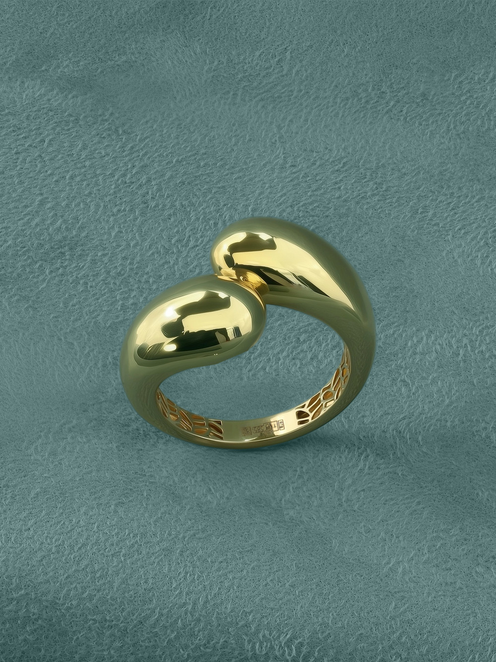 Кольцо из лимонного золота 585 пробы