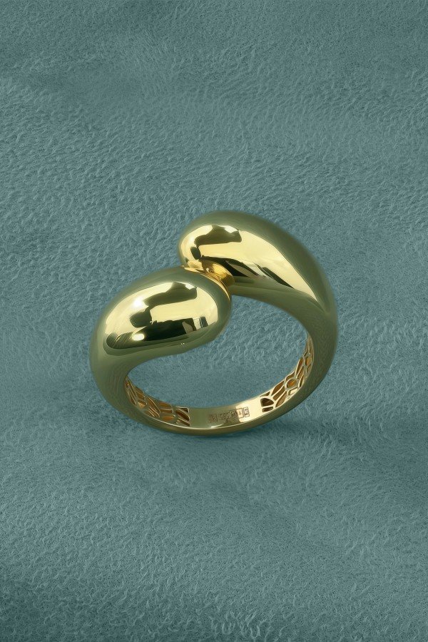 Кольцо из лимонного золота