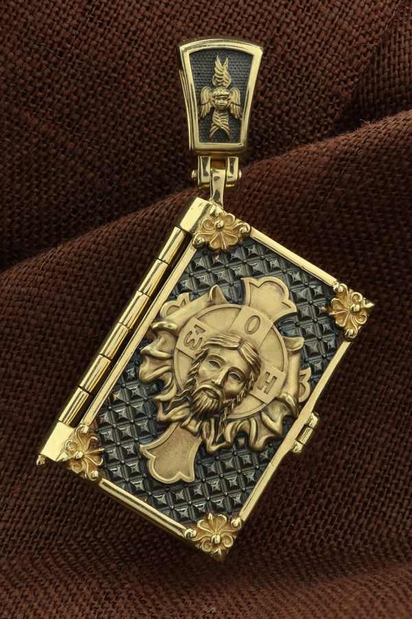 Образок из лимонного золота 585 пробы