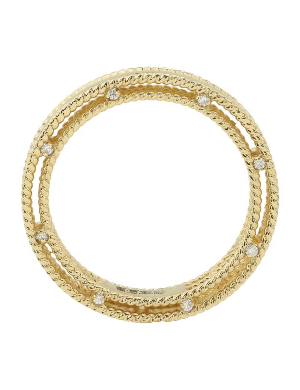 Кольцо из лимонного золота c бриллиантами