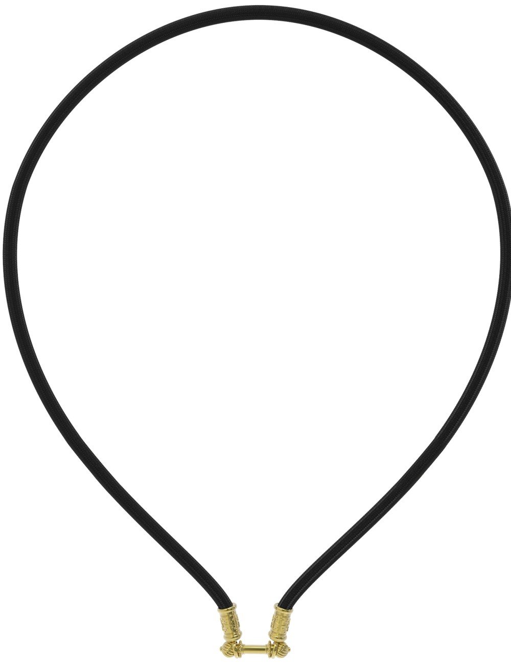 Шнурок шёлковый из лимонного золота c шёлковым шнурком