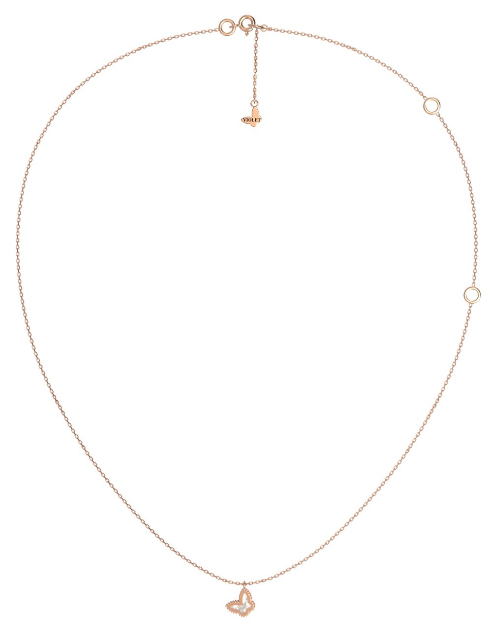 Колье из золота c перламутром