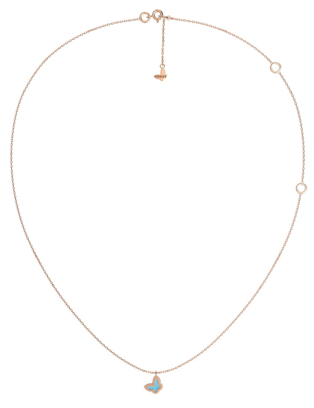 Колье из золота c бирюзой