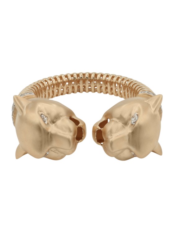 Кольцо из красного золота 585 пробы c бриллиантами