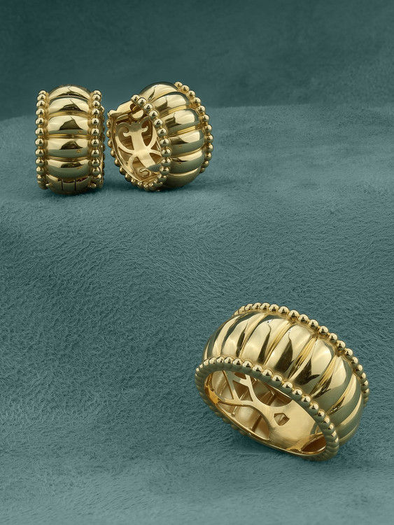 Серьги из лимонного золота 585 пробы