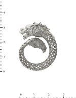 Подвеска из белого золота c бриллиантами